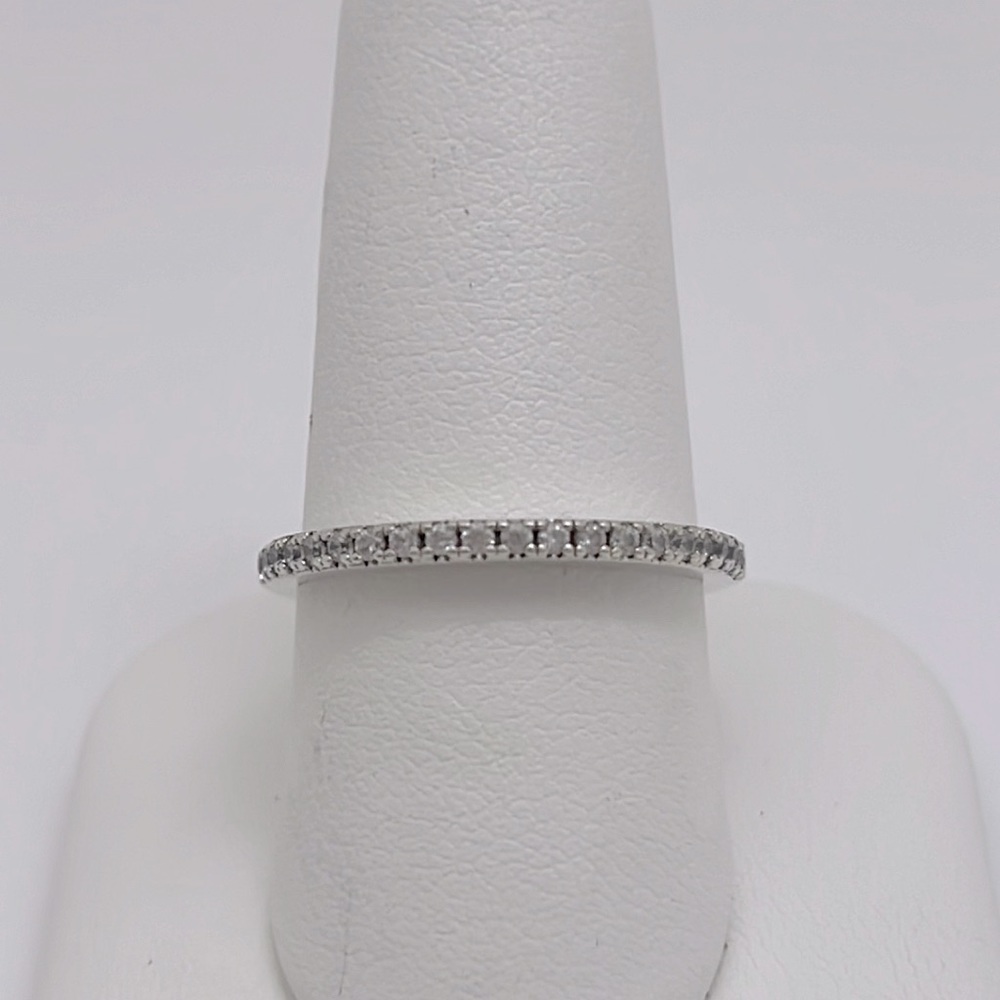 Women’s Sterling Silver CZ Band